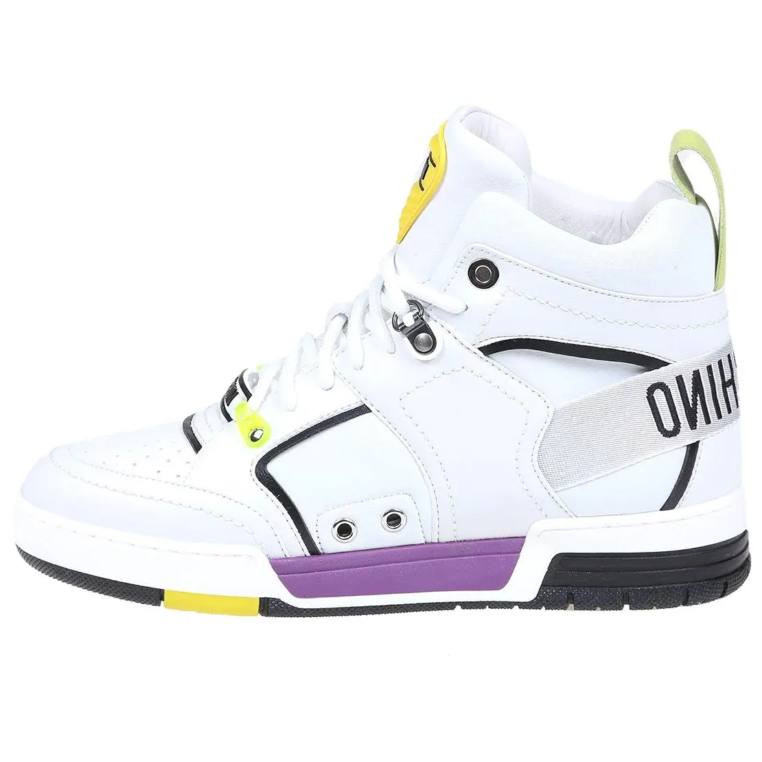 

MOSCHINO Высокие стильные скейтерские кроссовки мужские белые