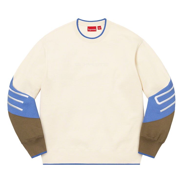 

Толстовка Supreme Stretch Crewneck Natural, желто-коричневый