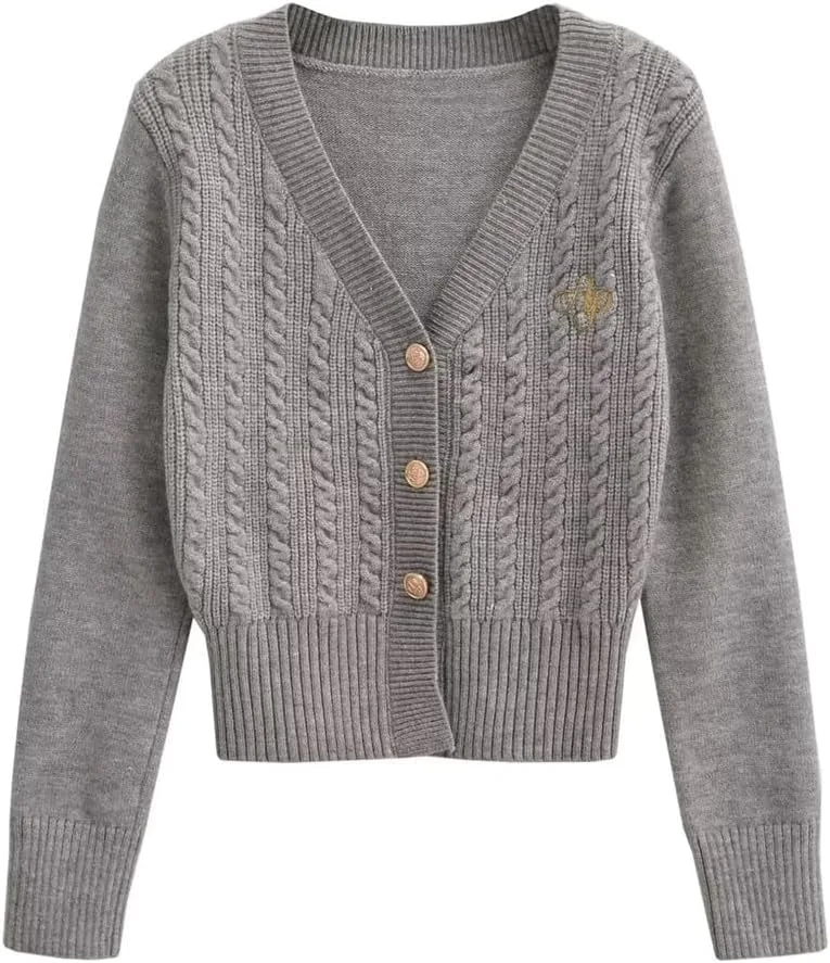 

Кардиган с v-образным вырезом и металлической пряжкой DFWZMQTG