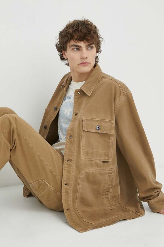 

Джинсовая куртка G-Star Raw, коричневый