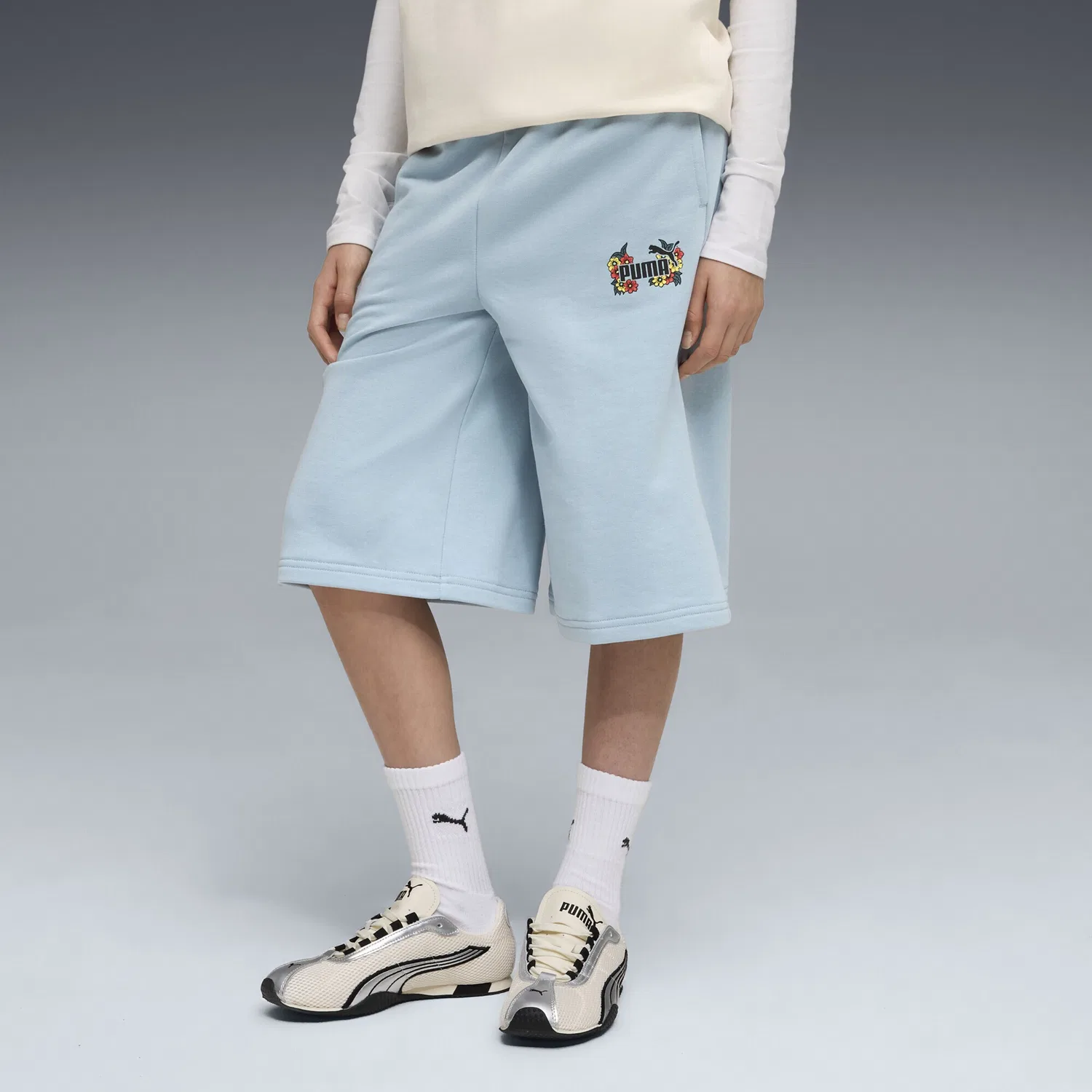 Свободные брюки в стиле середины 90-х Puma, Light Blue — фото 3