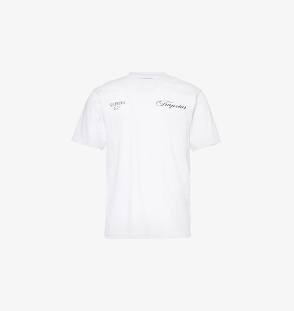 

Футболка из хлопкового джерси с графическим принтом Trapstar x selfridges Trapstar, белый