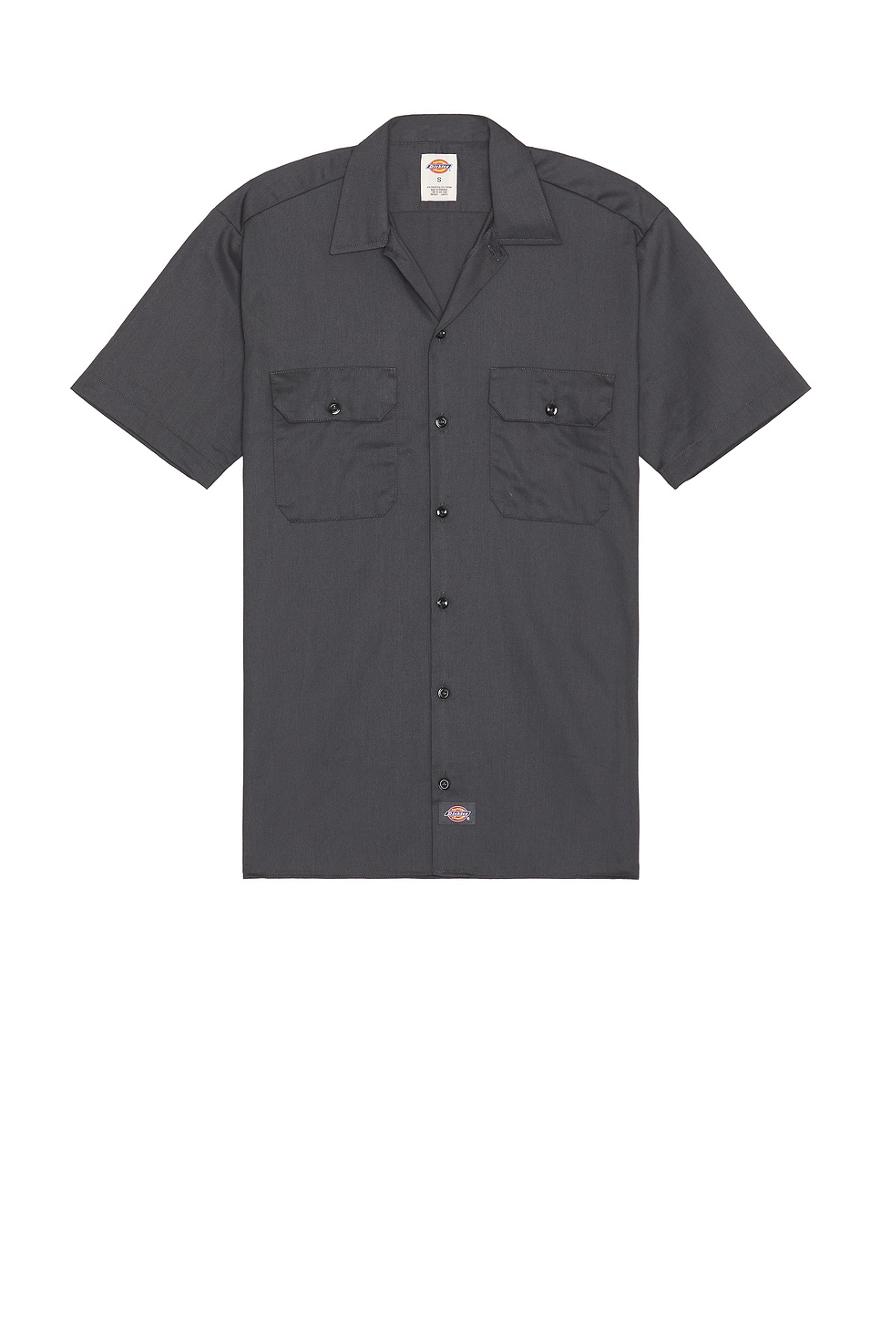 

Оригинальная рабочая рубашка из твила с коротким рукавом Dickies, черный