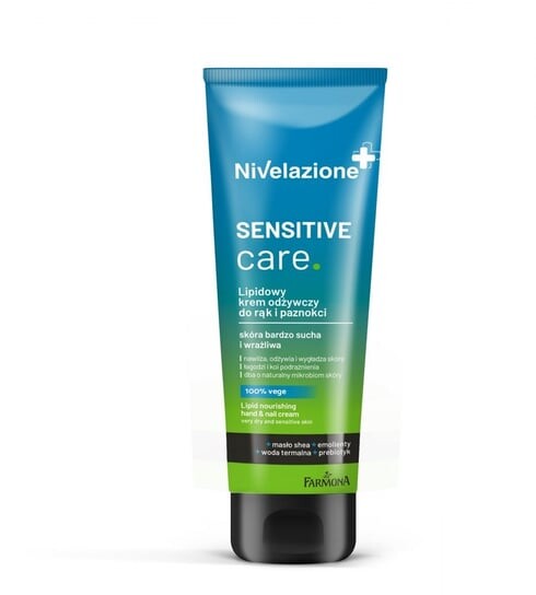 

Липидный питательный крем для рук и ногтей Sensitive Care для очень сухой и чувствительной кожи, 100 мл Farmona, Nivelazione