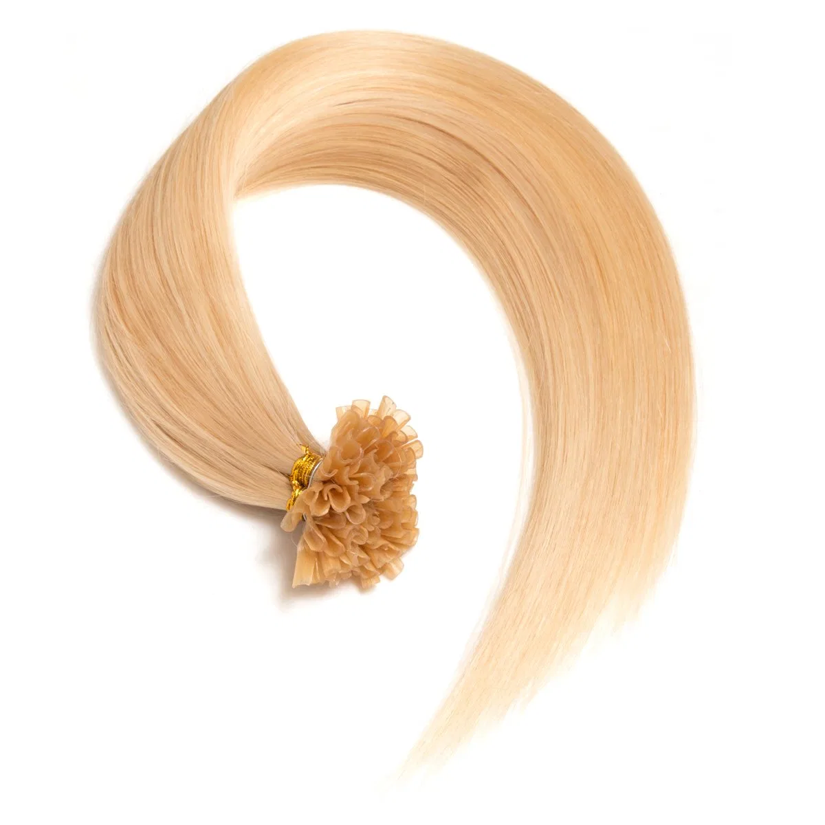 Белые блонд-наращивания из 100% натуральных волос Remy Glamxtensions