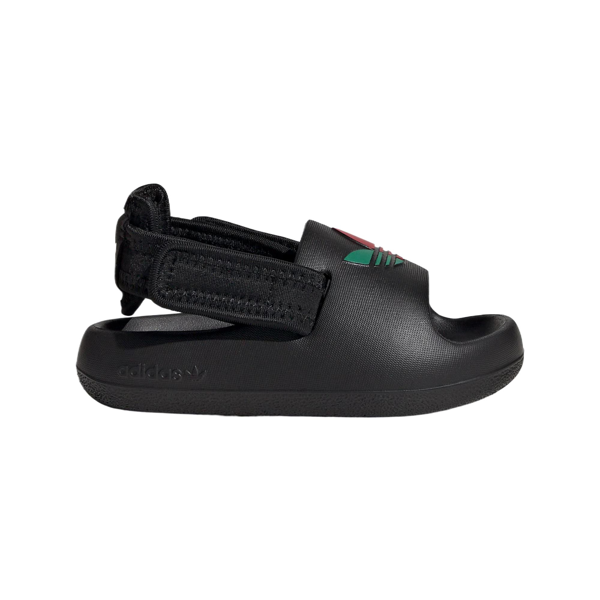 Обувь для малышей ADIFOM ADILETTE для младенцев и малышей Adidas Originals, черный — фото 2