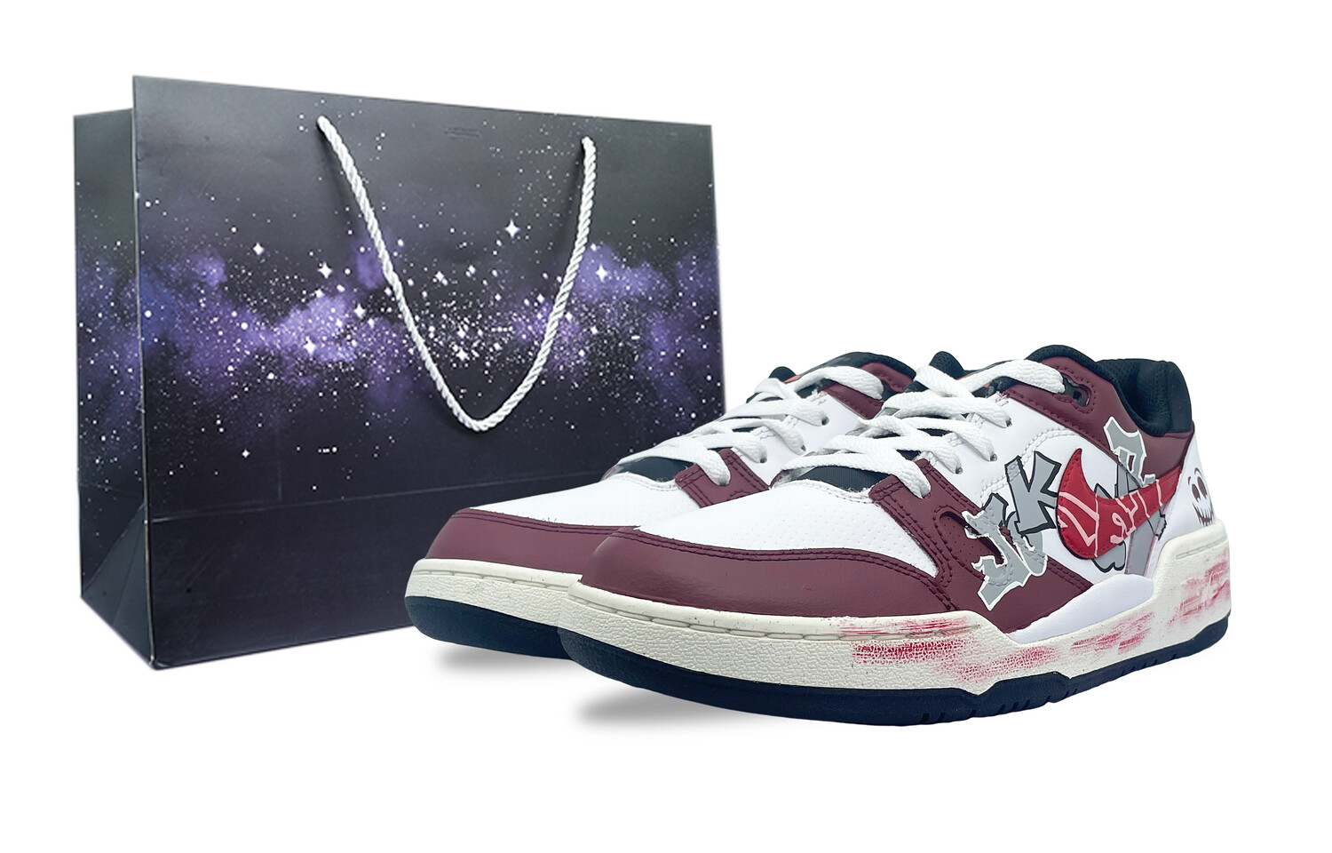 

Мужские кроссовки для скейтбординга Full Force Low-Top, красный/черный Nike