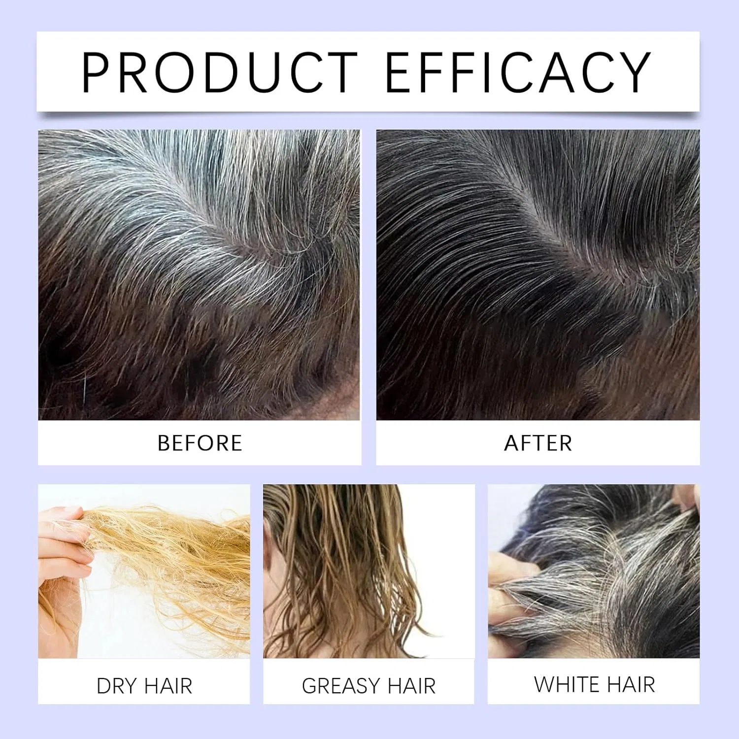 Сыворотка-спрей для волос Anti-Grey Hair Serum, 2 шт. Bploar — фото 4