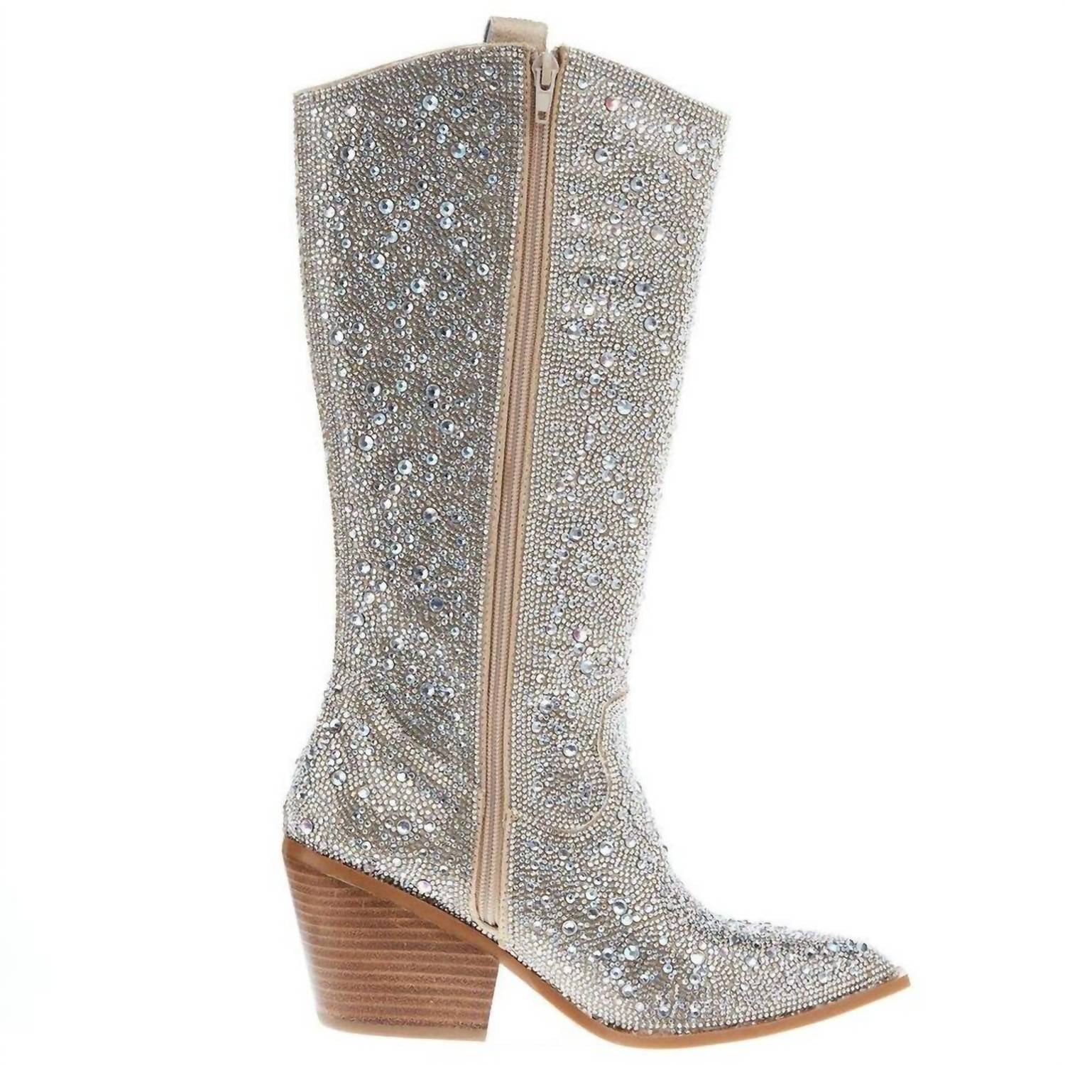 

Женские блестящие сапоги с прозрачными стразами Corkys Footwear, Clear Rhinestone