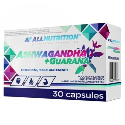 

Ашваганда + Гуарана 30 капсул, Allnutrition