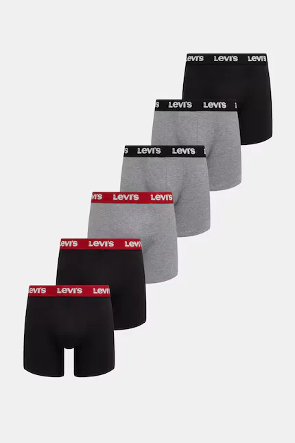 Боксеры 6 шт Levi's, серый