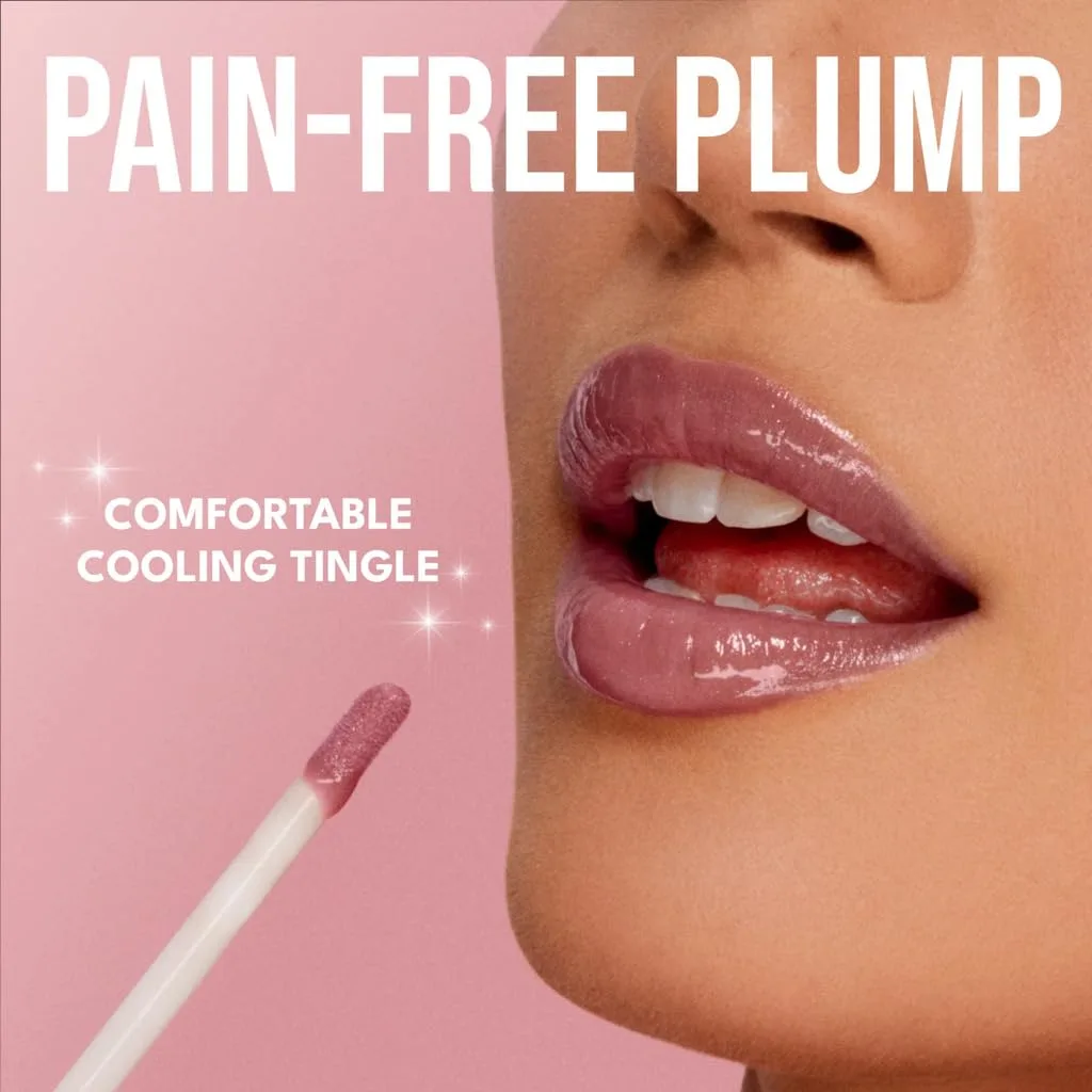 Buxom Full-On Plumping Lip Polish, блеск для губ, тонирующий блеск для губ, формула с пептидами и витамином Е для придания губам объема и увлажнения. 4,4 мл (1 шт.), AL Trixie (Rose Gold Shimmer) — фото 4