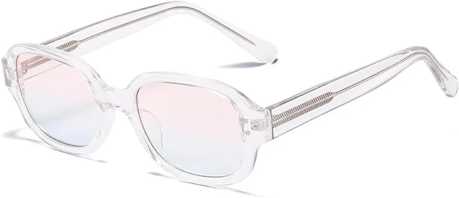 

Маленькие солнцезащитные очки для женщин и мужчин, модные солнцезащитные очки с заклепками, защита от УФ-излучения UV400, панк-очки, винтажные очки VVTWSSW, C6clear-pinkblue.