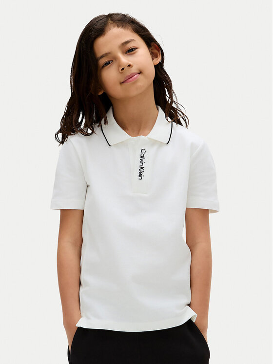 

Рубашка поло стандартный крой Embro Logo IB0IB02542 D Calvin Klein Jeans, белый
