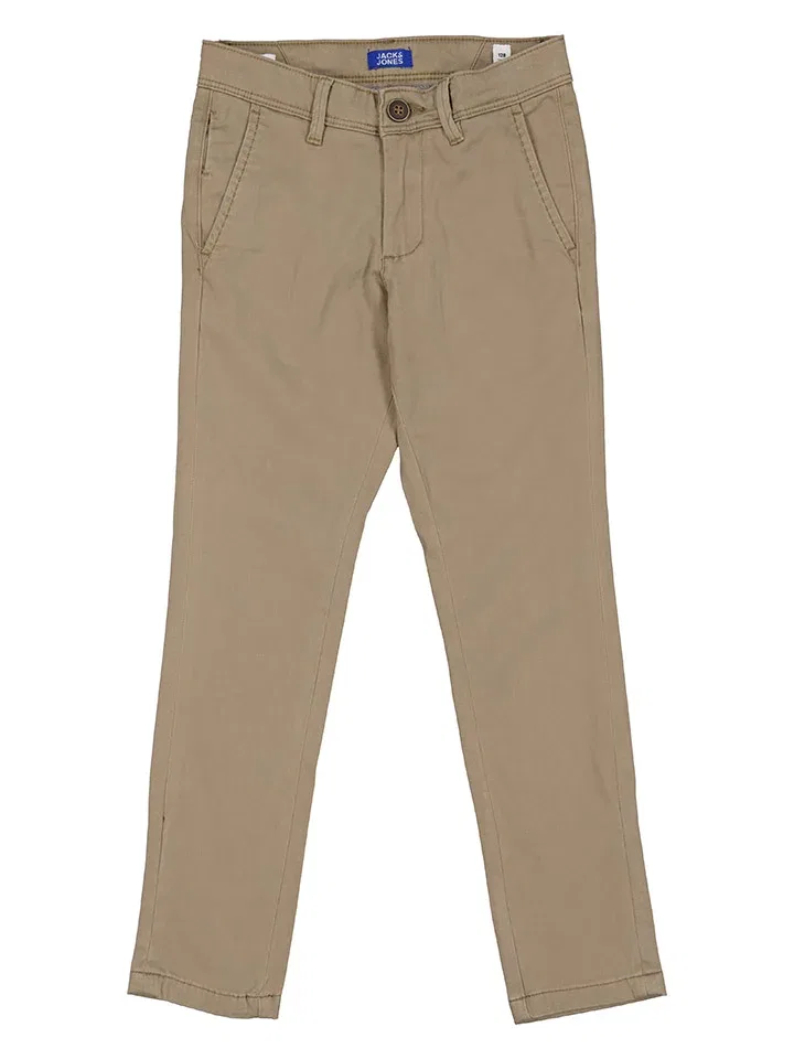 Чино, прямая посадка, JACK & JONES Junior, бежевый