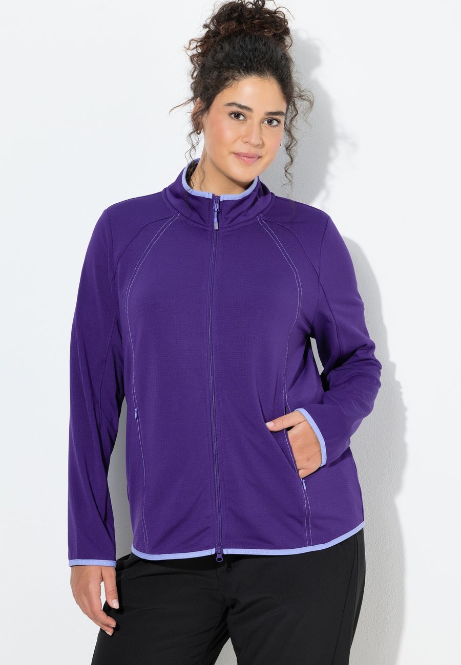 

Толстовка Ulla Popken STEHKRAGEN LANGARM, Purple/Purple