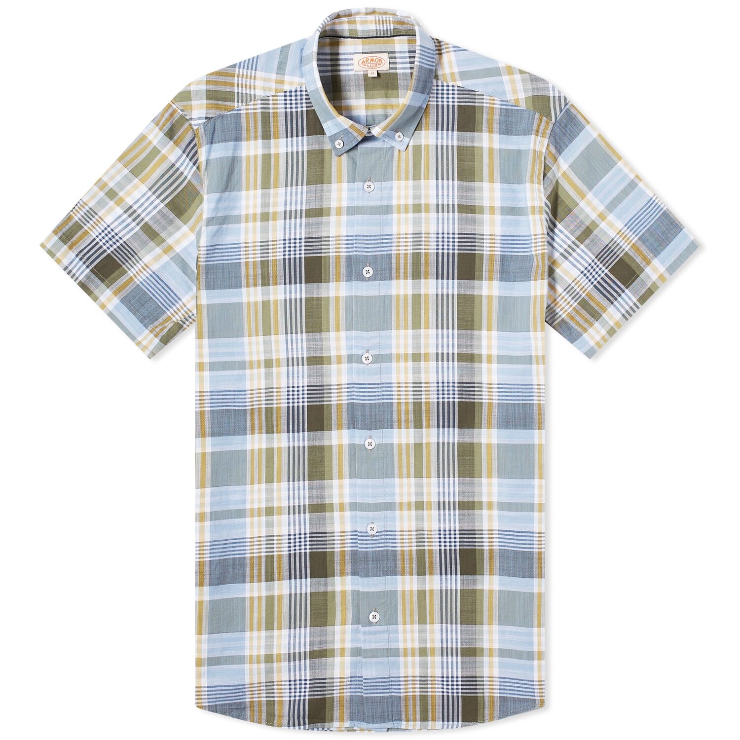 

Кардиган Armor-Lux Button Down Short Sleeve Check Shirt, цвет Pagoda