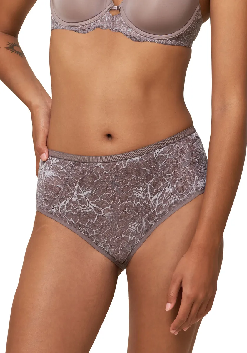 

Трусы макси Triumph "Amourette Charm T Maxi01", покрытые тонким цветочным кружевом, цвет Pigeon Grey