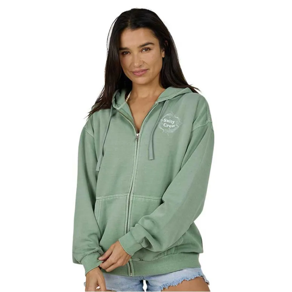 

Толстовка Salty Crew Respect full zip, зеленый