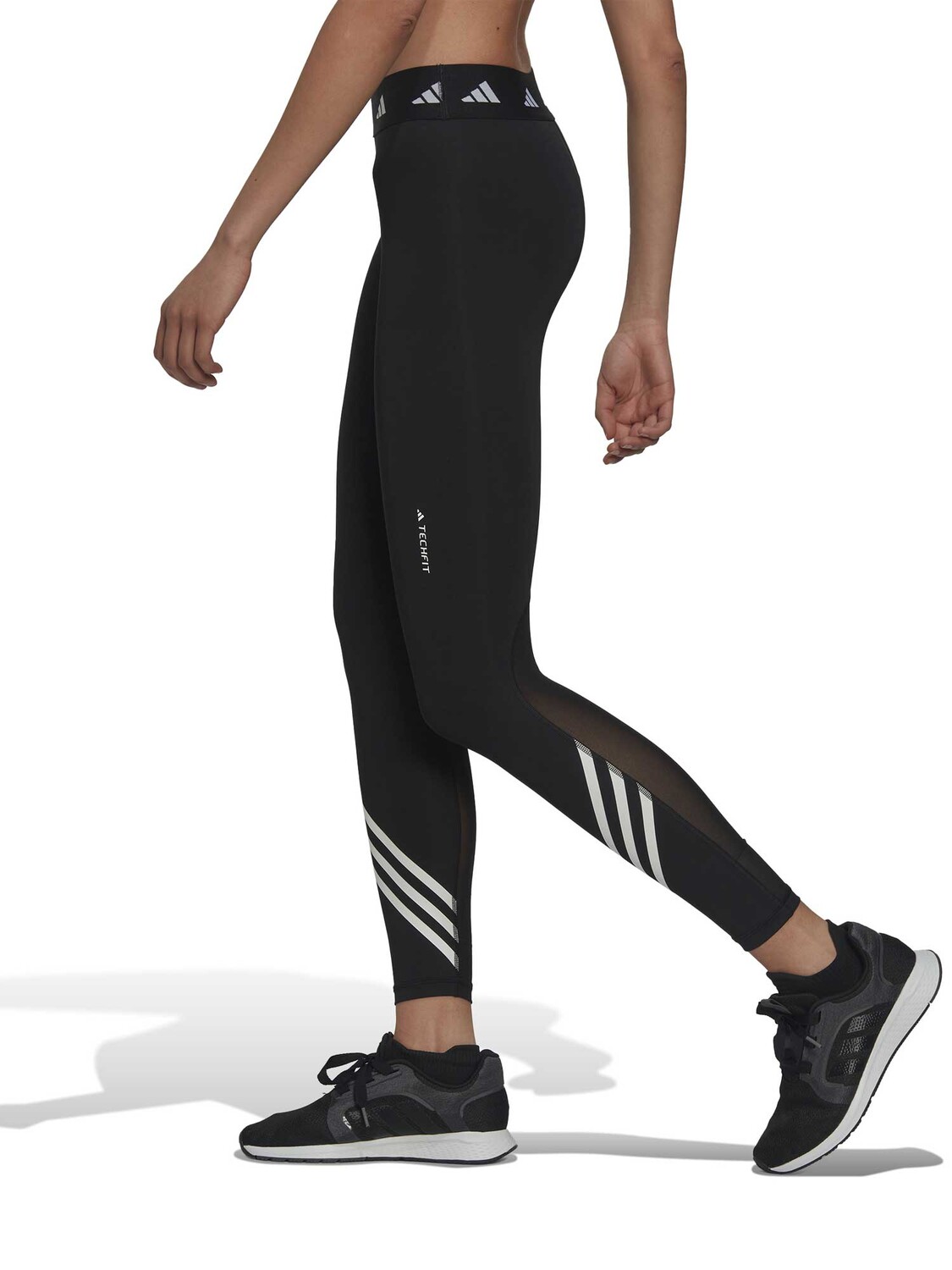 

Тайтсы Adidas Performance Techfit 3-Stripes, черный