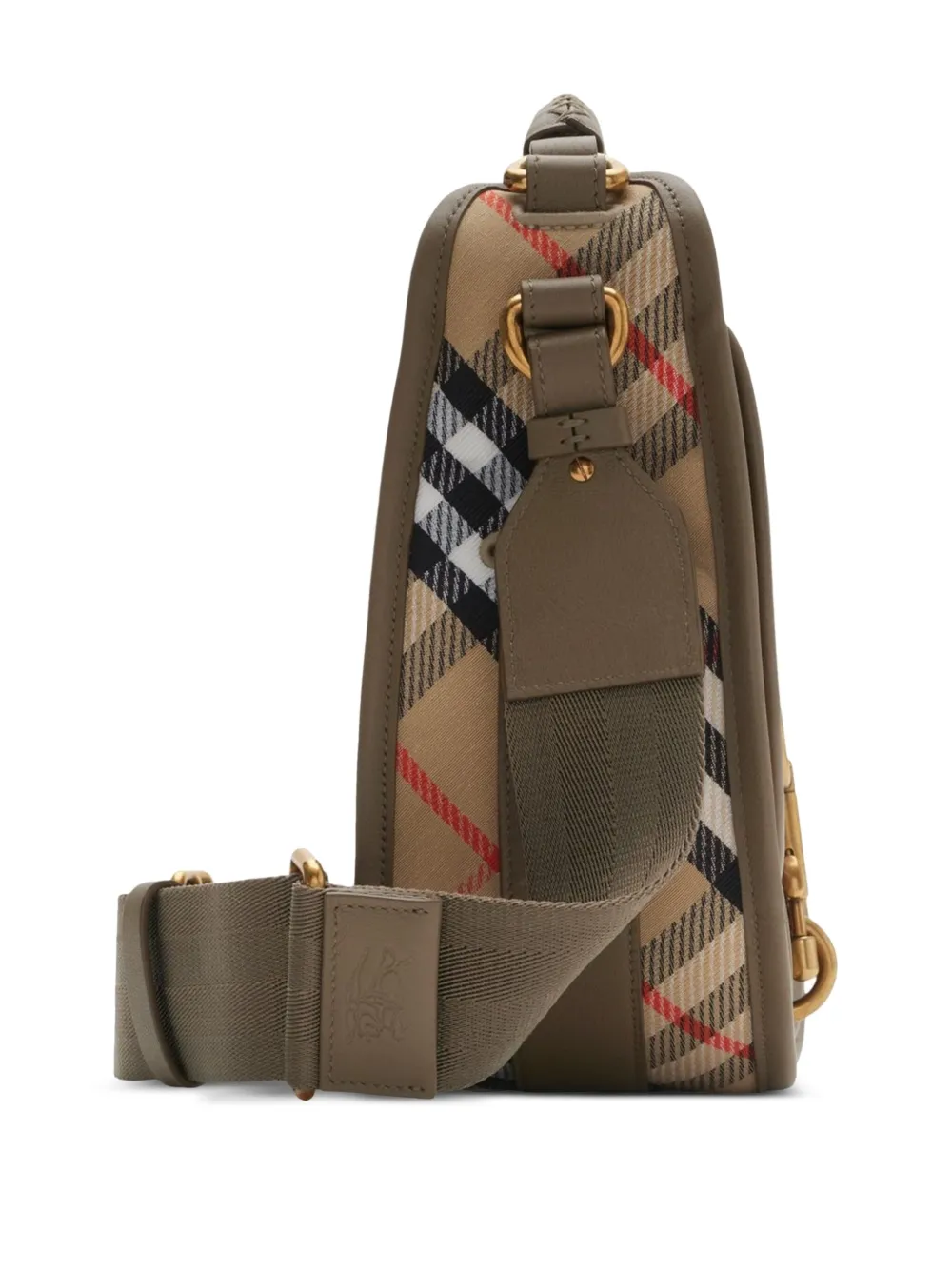Сумка Burberry B Clip, бежевая — фото 3