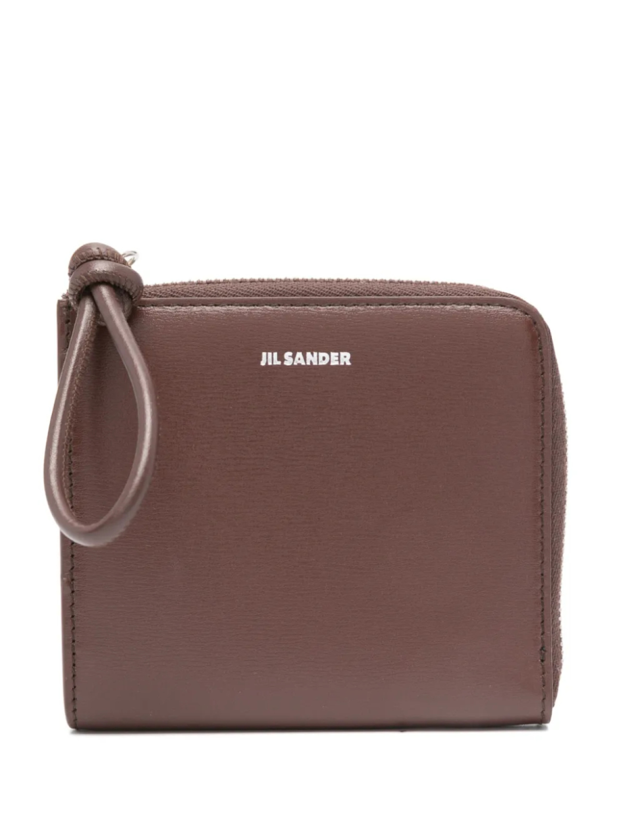 

Кожаный кошелек Jil Sander, коричневый