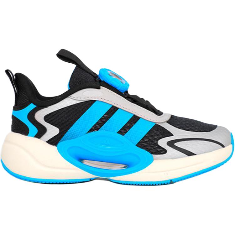 Кроссовки Galaxy Slip с низкой подошвой и амортизацией для детей Adidas, синий/черный — фото 2