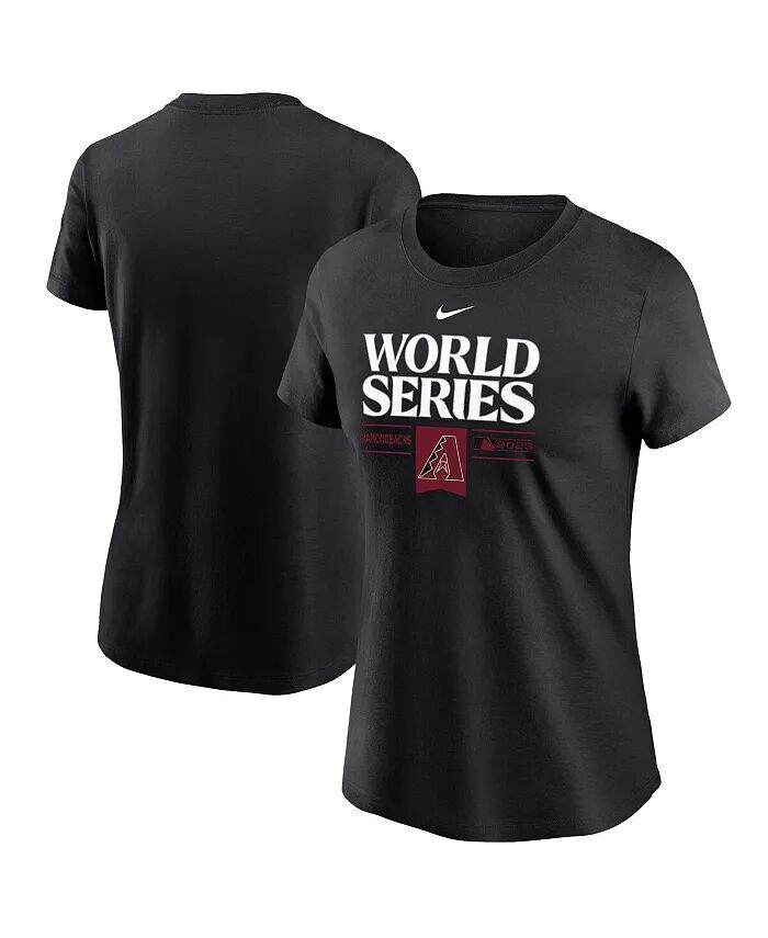 

Черная женская футболка Arizona Diamondbacks World Series 2023 Authentic Collection Nike