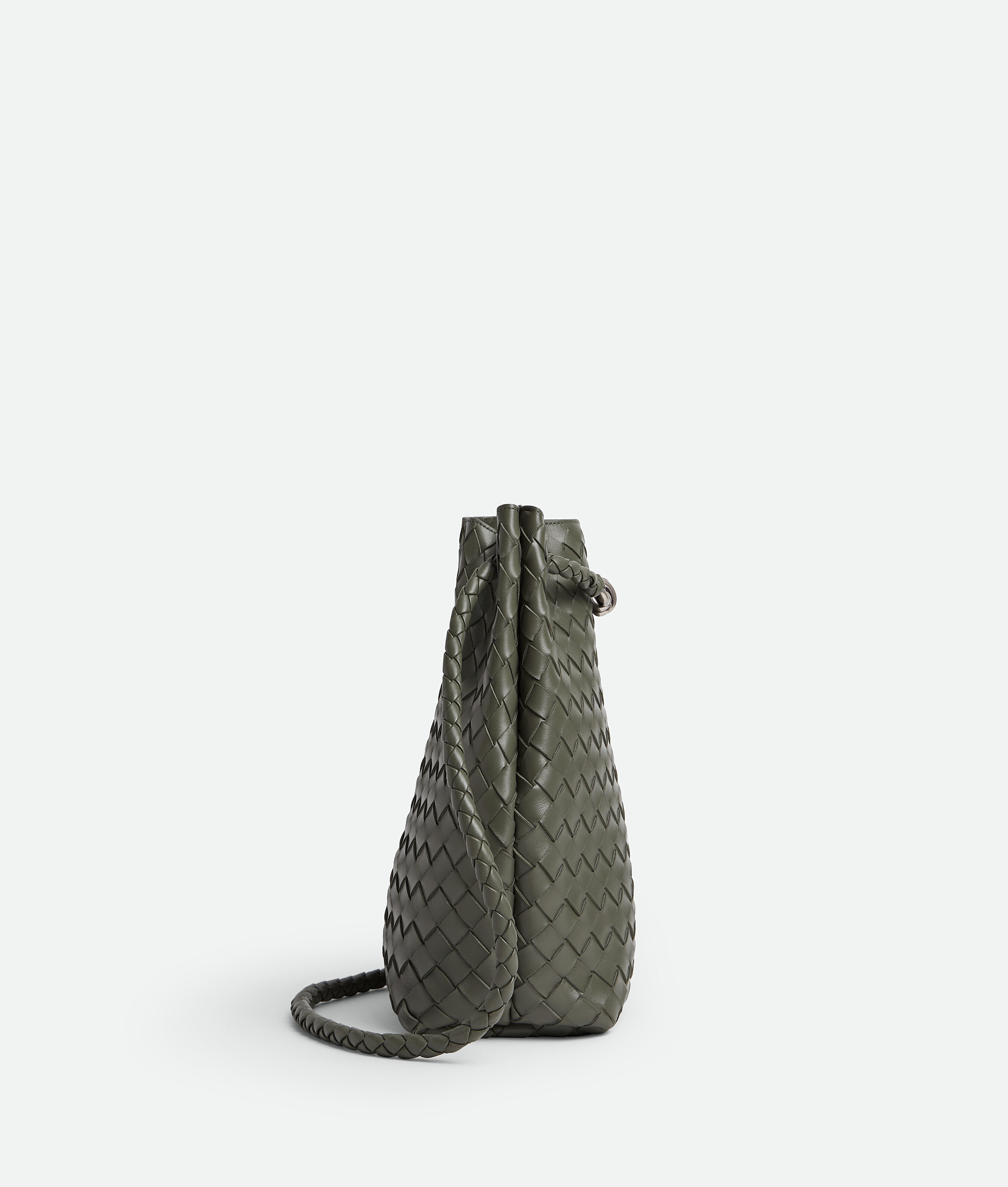 Маленькая сумка-ведро andiamo BOTTEGA VENETA, пикл — фото 4