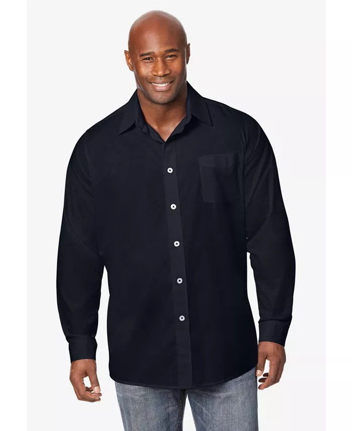 

Рубашка Casual Big & Tall The No-Tuck KingSize, черный