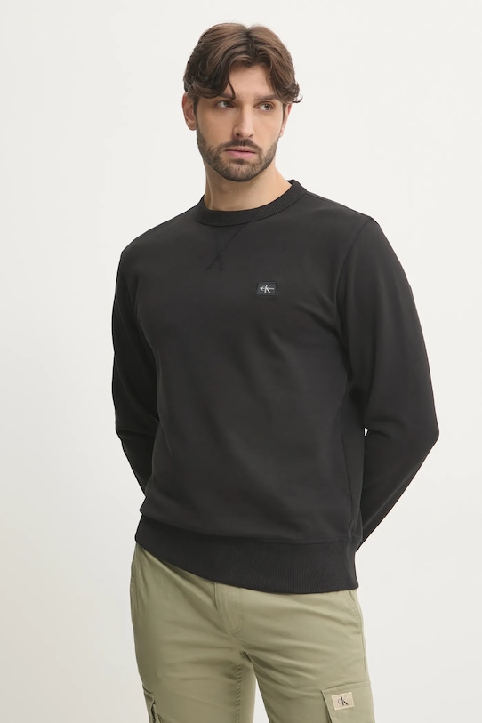 

Хлопковая толстовка Calvin Klein Jeans, черный
