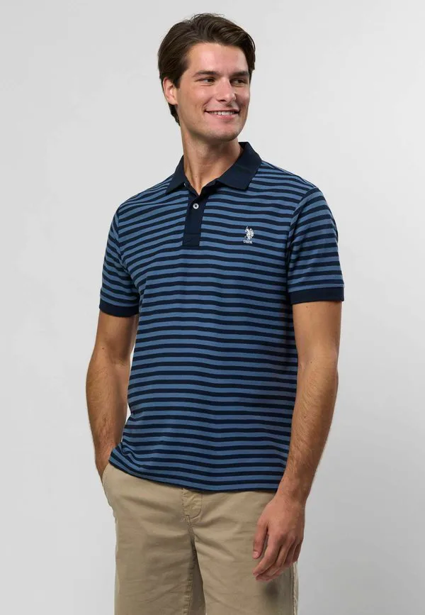 Рубашка-Поло «умклаус» U.S. Polo Assn., China Blue Striped