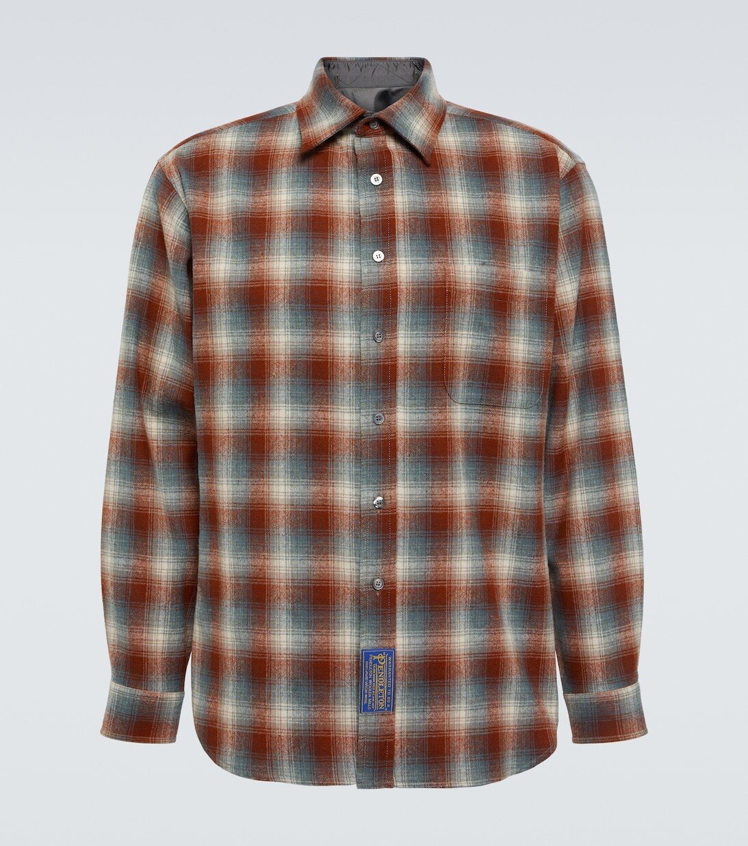 

Клетчатая рубашка из коллаборации с Pendleton Maison Margiela, красный