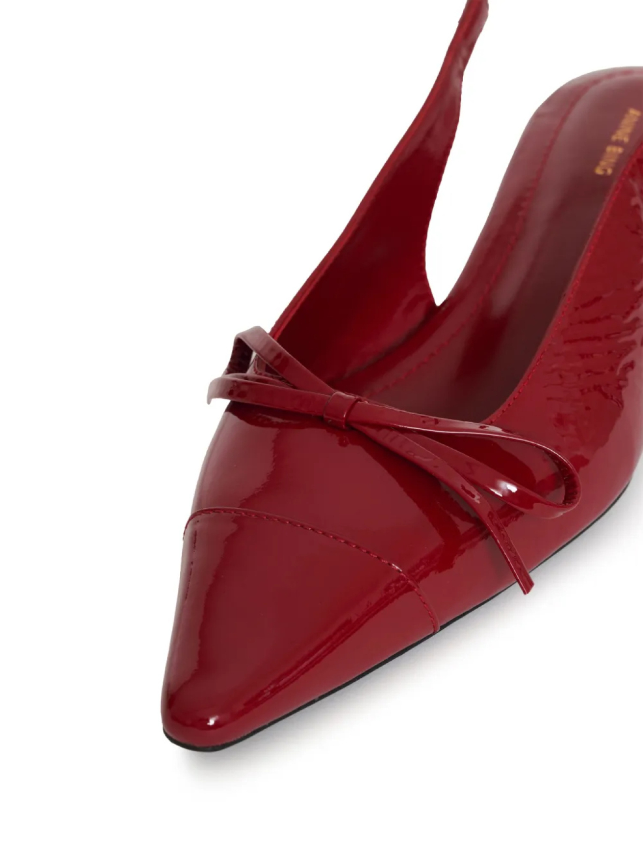 ANINE BING туфли Zoey с ремешком на пятке, красный — фото 4