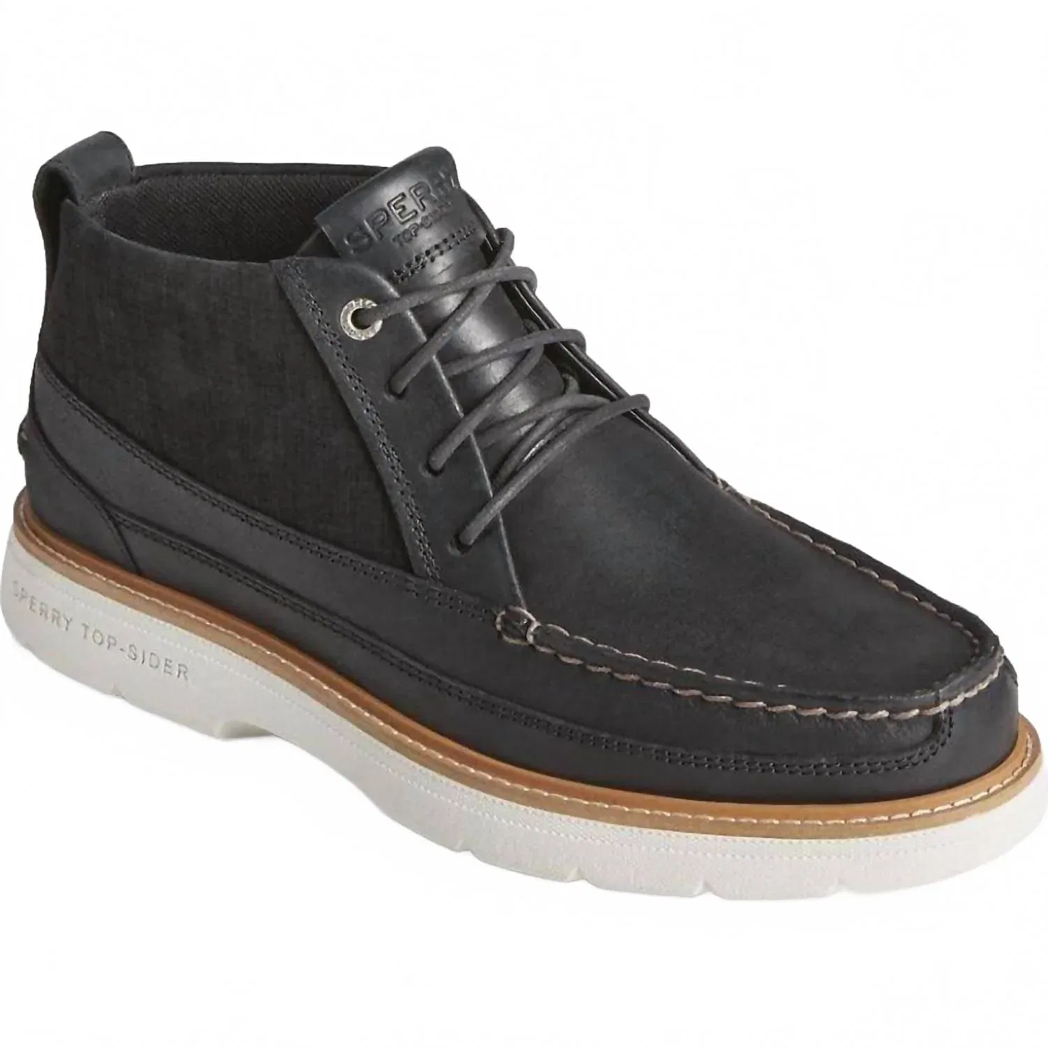 Sperry Мужские высокие кроссовки Plushwave Chukka черного цвета — фото 2