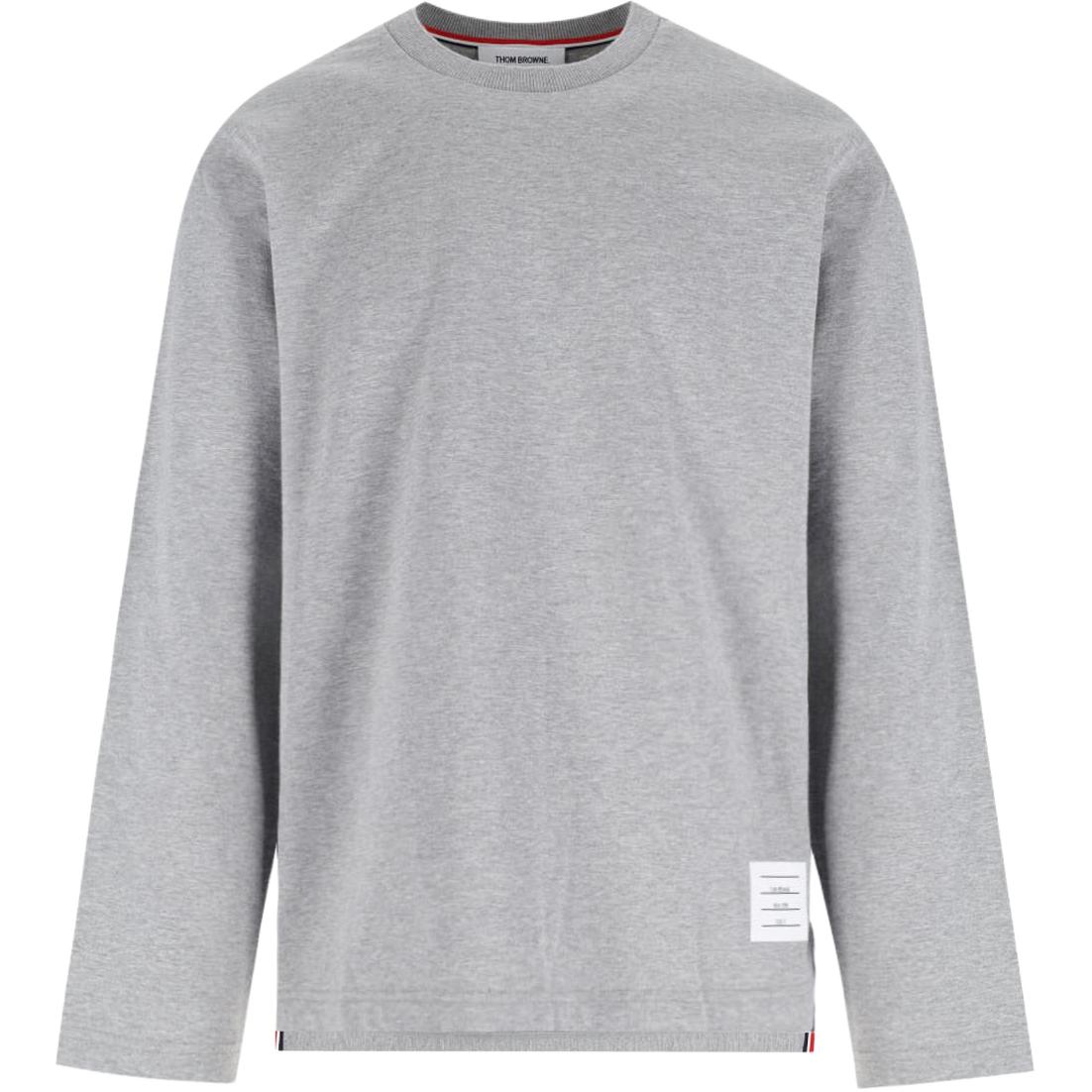 

Футболка с длинным рукавом THOM BROWNE, серый