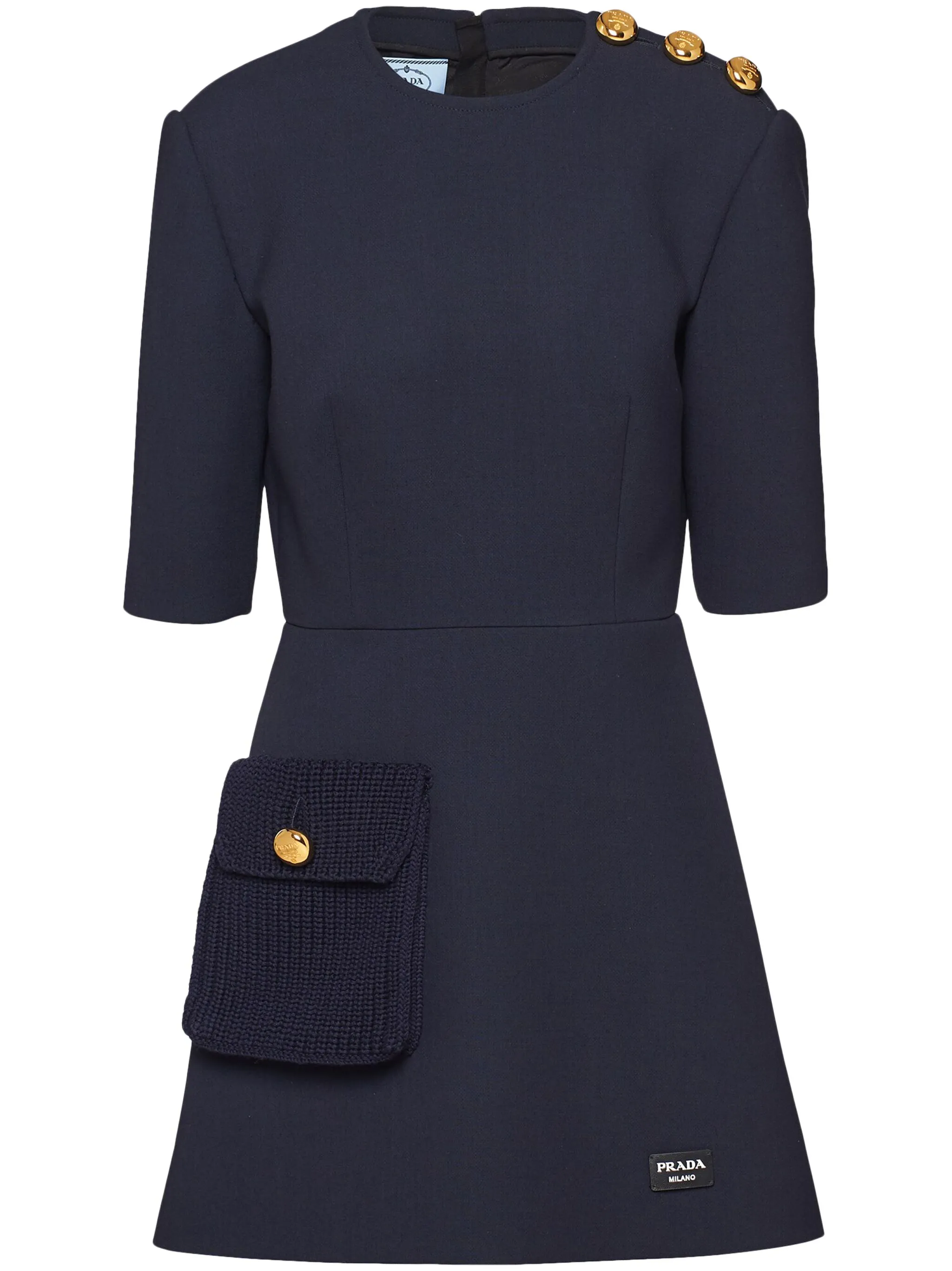 

Платье мини Natt Prada, синий