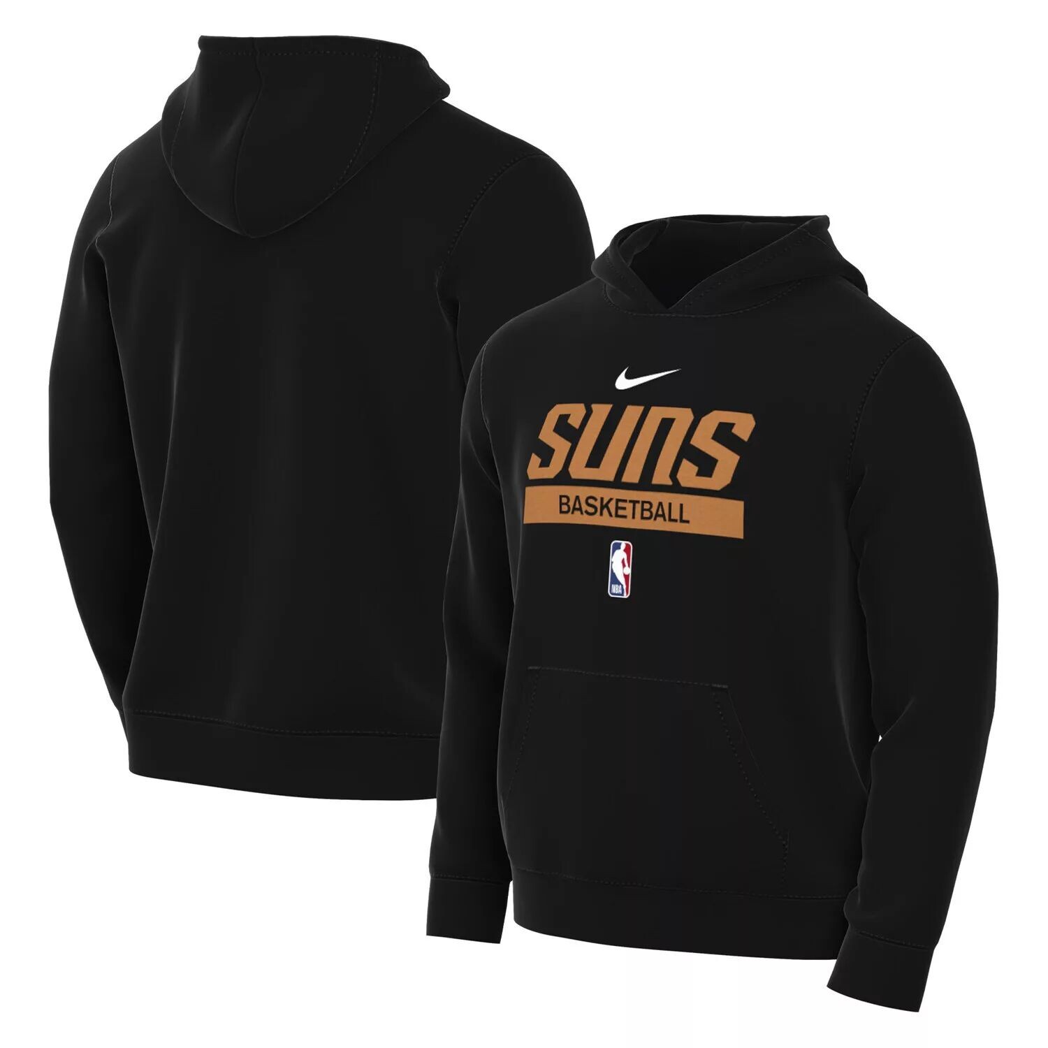 

Мужской пуловер с капюшоном для тренировок на корте Black Phoenix Suns 2022/23 Spotlight Nike