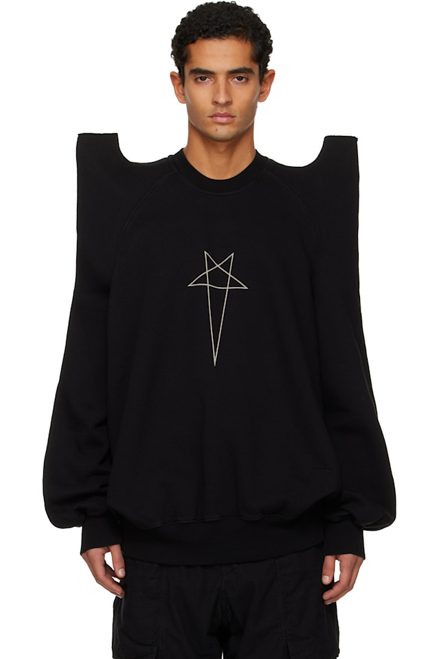 

Rick Owens Drkshdw Черная толстовка Concordians tecsweat