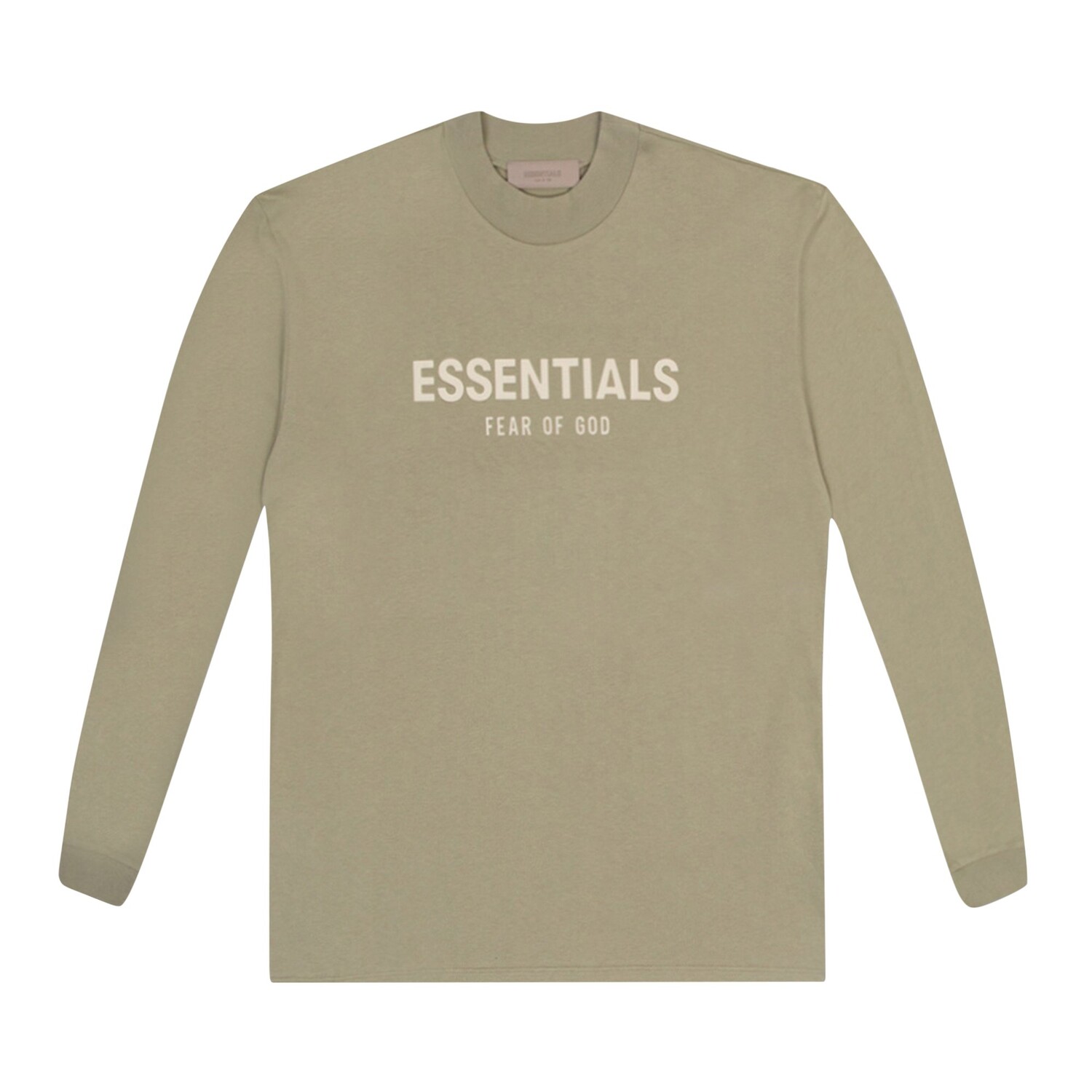 

Детская футболка с длинными рукавами Fear of God Essentials, Морская пена