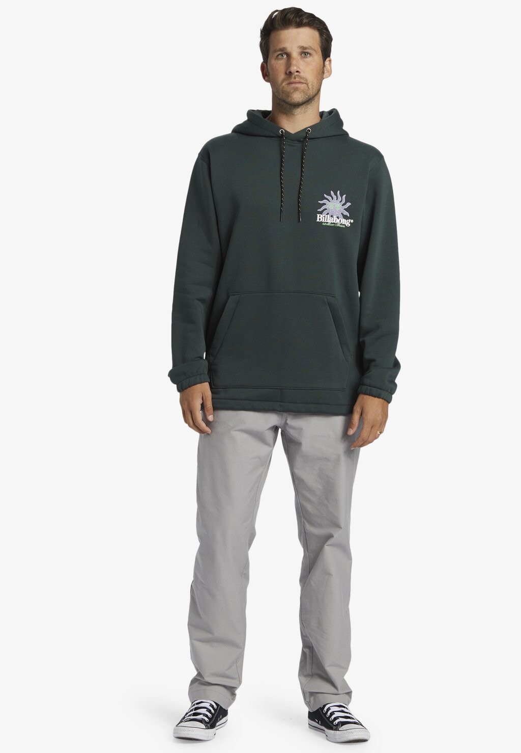

Свитер с капюшоном COMPASS Billabong, зеленый