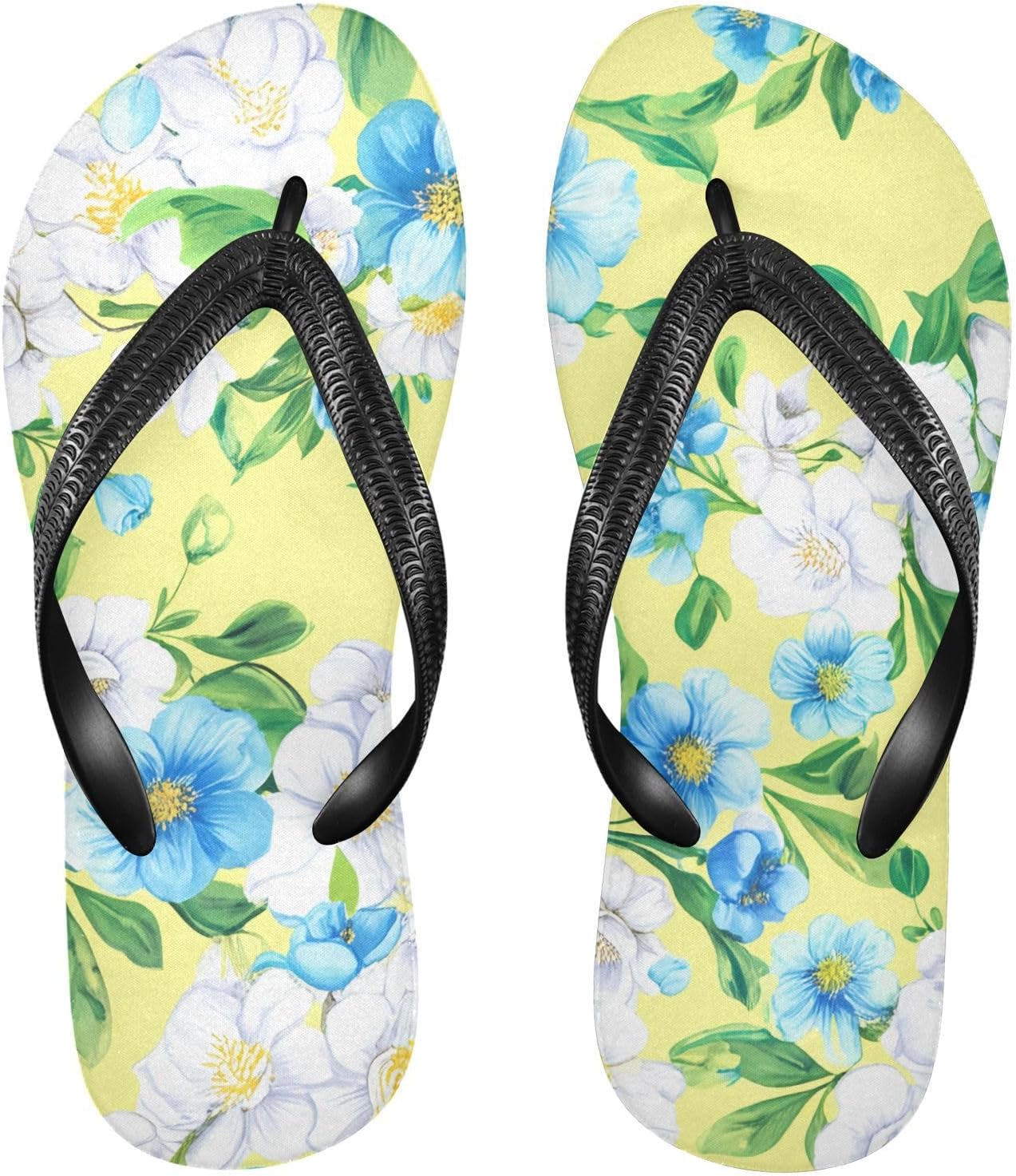 

Белые синие цветочные желтые шлепанцы для пляжа с душем, резиновые нескользящие летние тапочки, обувь для мужчин и женщин для прогулок Sinestour