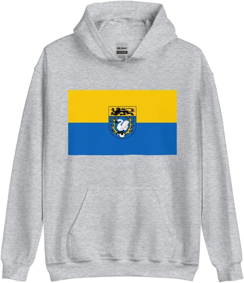 Толстовка с капюшоном Flag of Aachen Germany Generic, серый