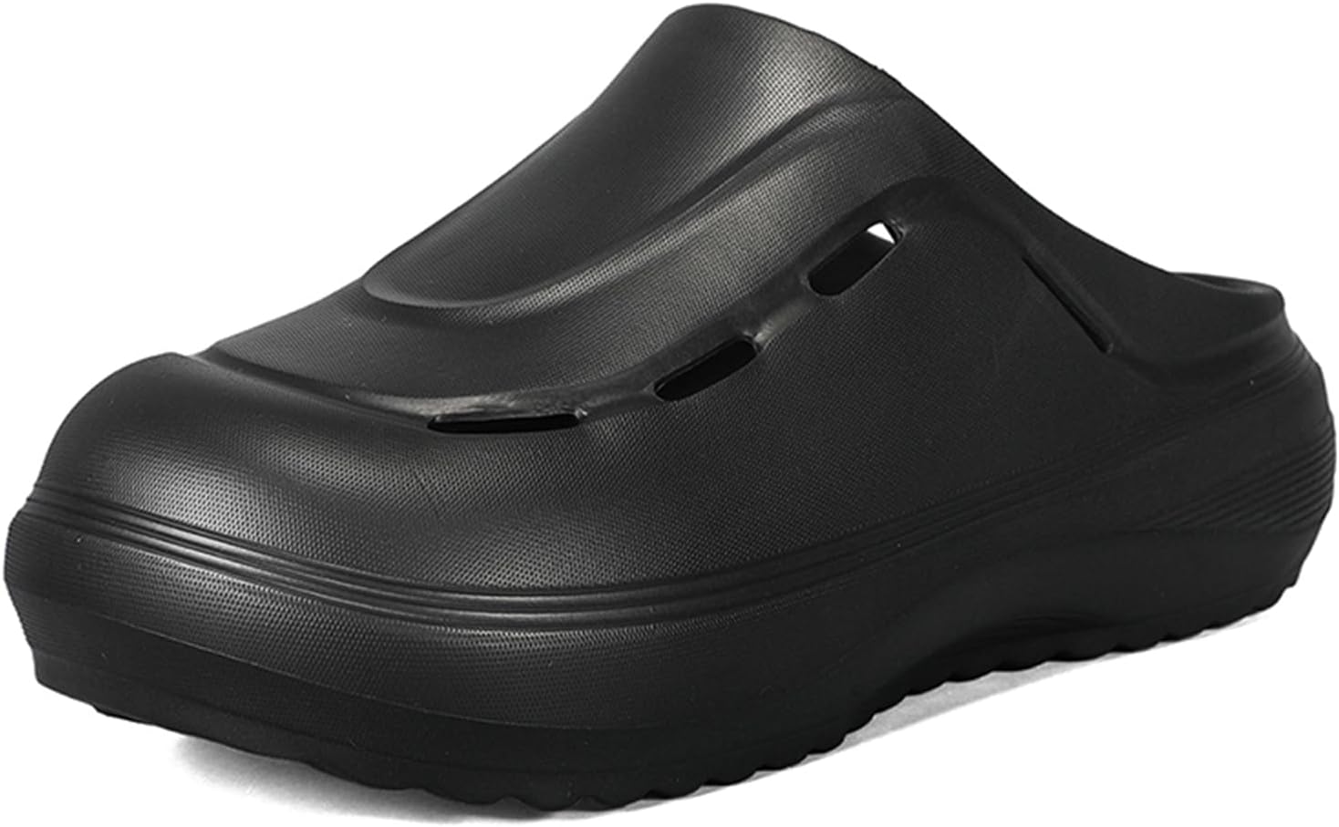 

Мужские сабо на платформе из ЭВА, удобные слипоны, легкие и мягкие, дышащие, с массивным каблуком, комфортные сабо для повседневных прогулок, для использования дома и на улице Psieicwm, черный