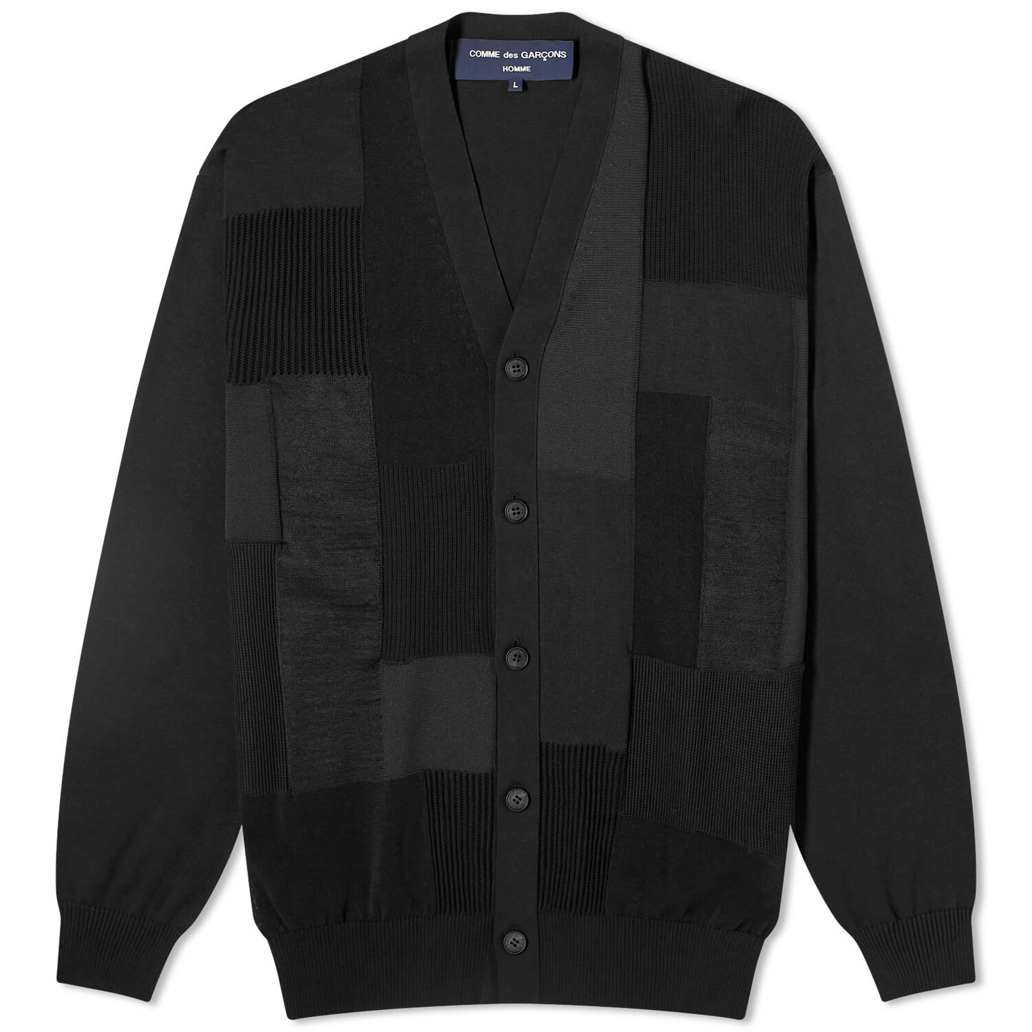 

Кардиган Comme Des Garçons Homme Patchwork, черный