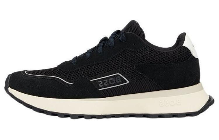 

Кроссовки BOSS Panelled Knitted Sneakers, черный