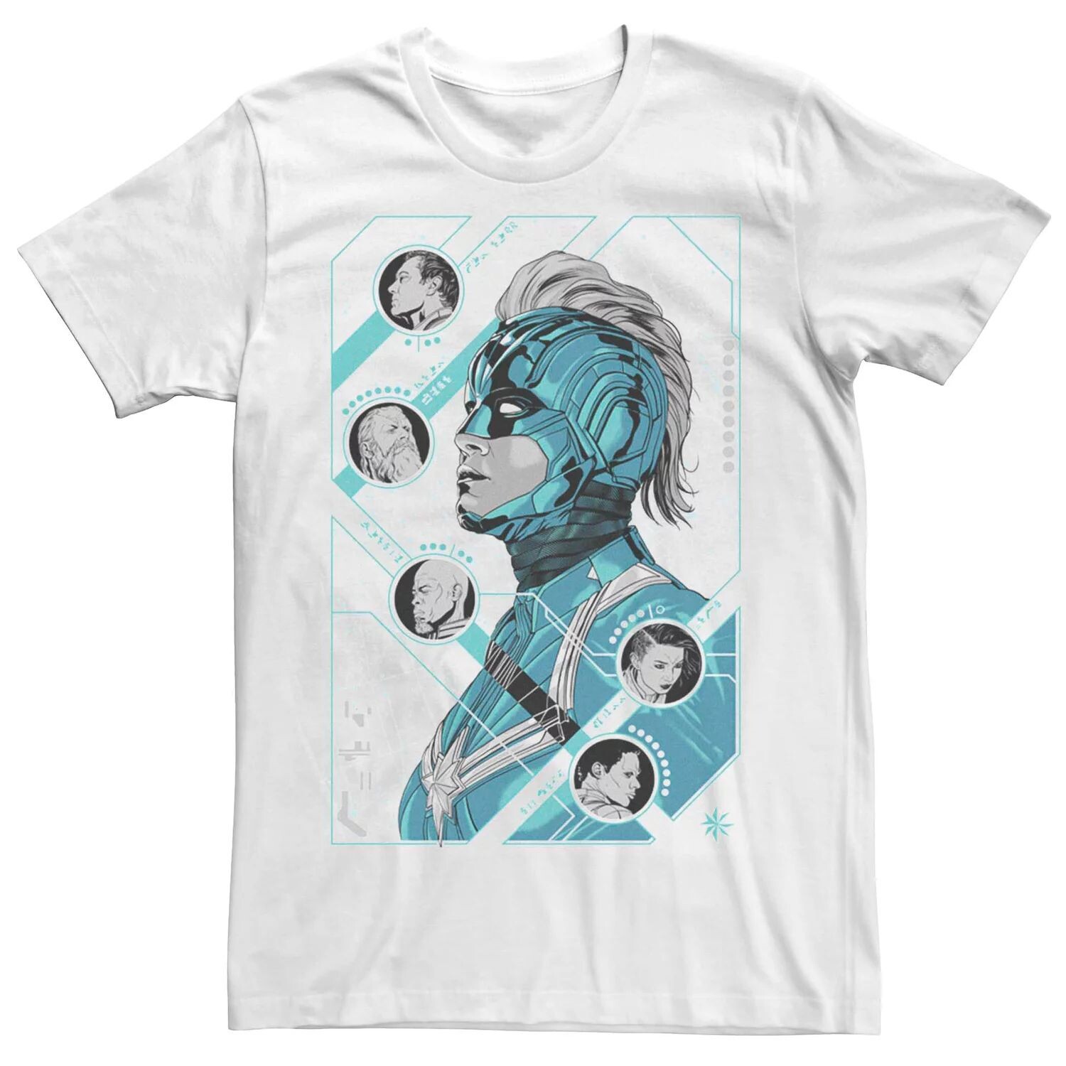 

Мужская футболка с профилем Captain Marvel Kree Licensed Character