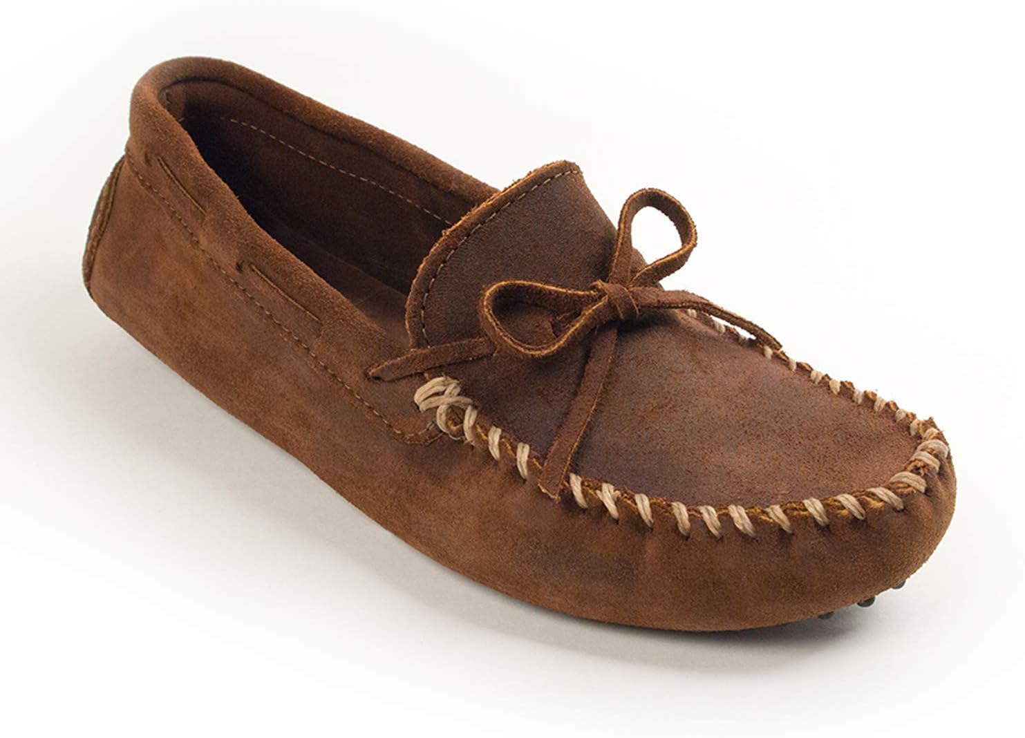 

Мокасины для мужчин Minnetonka из оригинальной телячьей кожи для вождения, коричневый