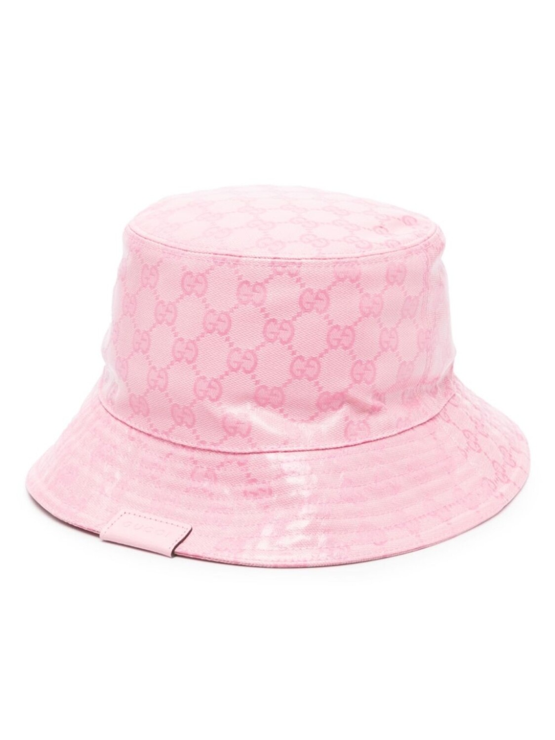 

Gucci logo-embossed cotton bucket hat, розовый