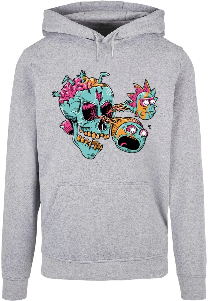 

Толстовка ABSOLUTE CULT с капюшоном "ABSOLUTE CULT Men's Rick And Morty - Eyeball Skull Basic Hoody", серый